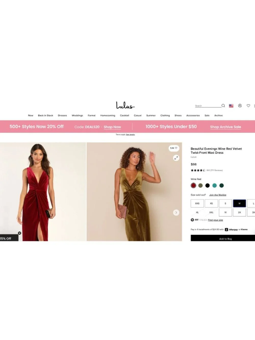 Lulus Evenings Wine Red Velvet Twist-Front Maxi Dress Long Gown M Velour Wedding